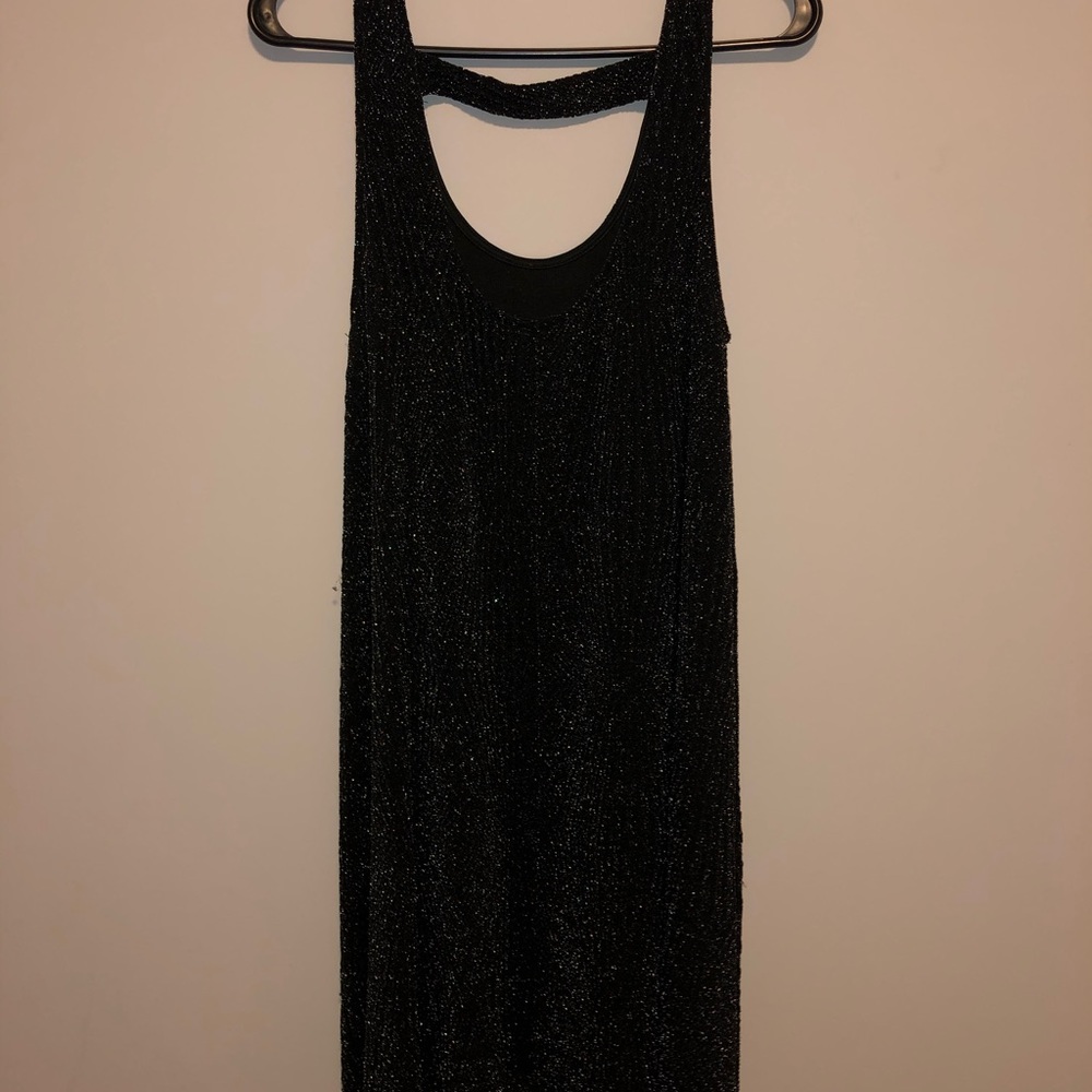 Everly Sparkly Black Dress